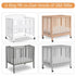2 Pack, 38"X24" Yoofoss Waterproof Mini Crib Mattress Protector Quilted Mattress Pad Cover Soft and Breathable, Machine
