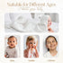4 Pack, 100% (2) 6-Layer 32x32 (2) Set Muslin Hooded Baby Towel Organic Premium Cotton, Bath Towels & Washcloths, Soft
