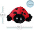 Cozy Ladybug - Microwavable & Weighted Plush Stuffed Animal - Heated Plushie for Warmth - Cute, Soft, Toy for Adults