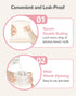 Jelly Ruru 7 8.5oz 250ml JellyRuru PCS Reusable Breast Milk Storage Bags, Standard Silicone Breastmilk Freezer Storage