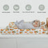 ZoUbqchY Summer 32''16'' Watercolor Oranges Baby Changing Pad Covers for Boy Girl Orange Branches Flowers Leaves Fitted