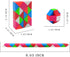 Aubrogo -30Pcs Party Favors Fidgets Snake Cube Puzzles Toy for Goodie Bags, Boys Stocking Stuffers, Bulk Fidgets Toy