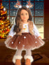 18 Inches Doll Clothes Christmas Deer Costume Tutu Dress for 18 Inch Doll