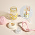 240ml/8oz, 6+ Pink/3Pack Oberni Baby Sippy Cup Toddler Water Drinking Bottle with Non-Spill Valved Spout for Months