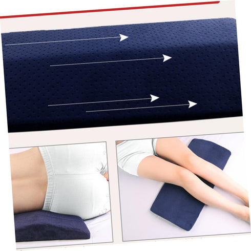 Lumbar Pillow for Pregnant Women Memory Foam Waist Support Cushion for Back and Waist Relief Comfortable Sleeping