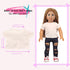 5 Pcs Doll T-Shirts for 18 Inch Dolls, Summer Outfit Doll Clothes Doll Accessories, Short Sleeved T-Shirts Classical Tee Fit for 18 Inch Doll - 5 Pcs White T-Shirts