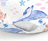 Colorful Ocean Animals Baby Nursing Pillow Covers for Boy Girl Whale Turtle Jellyfish Sea Horse Weeds Nursery