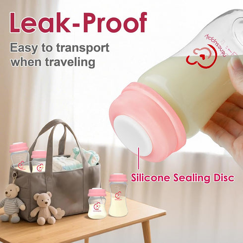 S1 S2 6 4.7oz 140ml Nenesupply Storage Bottles Collection for Spectra Motif Luna Breast Pumps pc with Collar