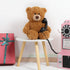 Tezituor Small Teddy Bear Stuffed Animal - 18inch Cute Plush Toy for Kids (Brown)