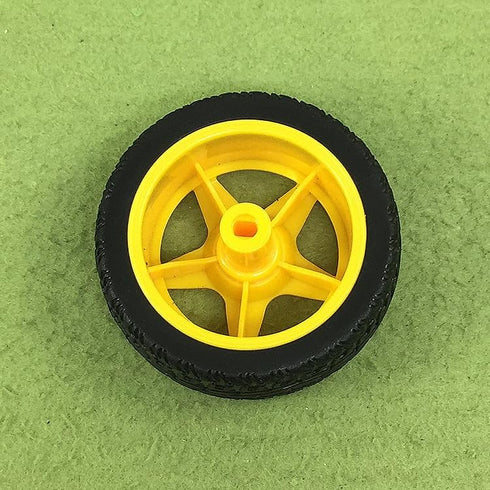 ThtRht 8 Pack 1:48 TT Motor Wheels Replacement Smart Car Robot Wheel Tyres Model Gear Spare Parts for Gearbox RC Chasis