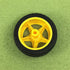 ThtRht 8 Pack 1:48 TT Motor Wheels Replacement Smart Car Robot Wheel Tyres Model Gear Spare Parts for Gearbox RC Chasis