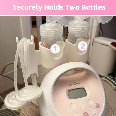 S1&S2, Dual Bottle and Hose Holder for Spectra Space-Saving Organizer with Hose Wrap Arm, Easy Installation (New Breast