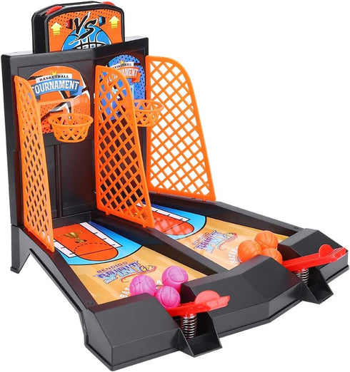 Alomejor Basketball Shooting Game 2 Player Desktop Table Basketball Classic Games Hoop Set for Kids