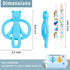 2 Pack 0-6 6-12 Baby Teething Toys for Months, Silicone Baby Bear Teether, Easy to Grip Teether for Babies Infants Boys