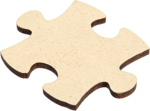 Juvale 100 Blank Wooden Puzzle Pieces for Crafts, DIY Art Projects, Unfinished Freeform Jigsaw Wood Puzzle
