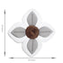 PandaEar Baby Bath Pad for Infant Newborn, Soft Flower Petals for Sink Bathtub Essentials (Grey)
