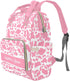 Workvalor Package Backpack Mommy Backpack Personalized Maternity for Women, Custom Cow Print Pink Diaper Customized