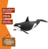 8 3+ 14807 schleich Wild Life - Killer Whale Toy - Realistic Orca Figurine - Ocean Wildlife Animal Figure