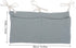 FAVOMOTO Bed Organizer Cotton Storage Bag with Double Slots for Efficient Diaper and Bottle Storage Portable Hanging