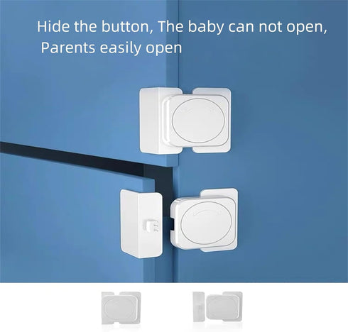 Cabinet Locks Baby Proofing Straps, Child Proof Refrigerator Lock Pack of 6, Safety Cupboard Locks for Kids