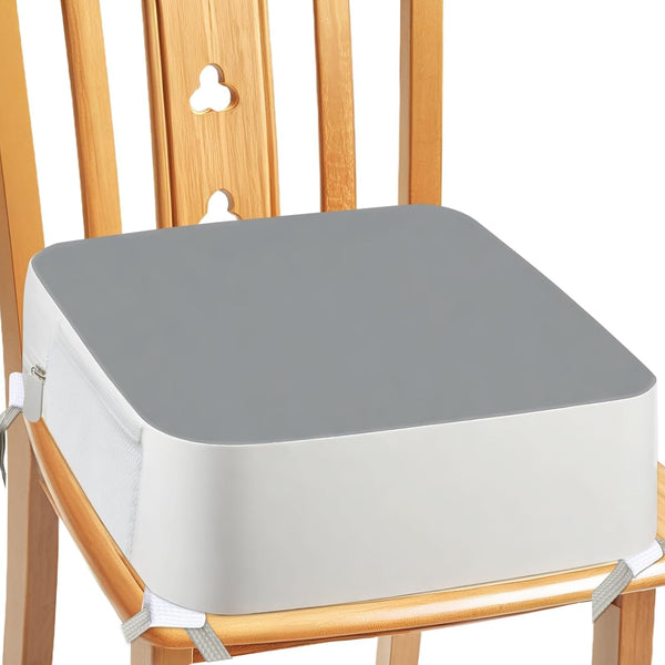 Booster Seat for Kitchen Chair - 4-Point Anchor 3.8" Lift Toddler Booster