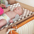 FIGEPO 4 Pack Checkered Changing Pad Covers Neutral Breathable Fitted Baby Sheets Nursery Sheets for Baby Boys or Girls