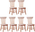 Toyvian 6 pcs Mini Wood Dollhouse Chairs, 1:12 Scale, Miniature Furniture Props for Dollhouse Landscape Garden