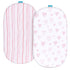 Bassinet Sheets for Delta Children Sweet Dreams Bassinet, 2 Pack, 100% Jersey Knit Cotton, Breathable and Soft