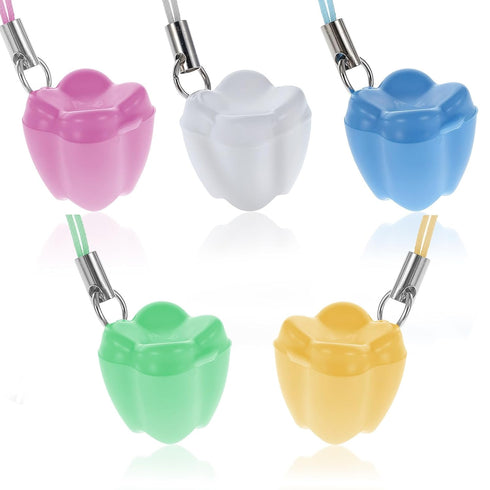 Qianyu 20Pcs Tooth Saver Necklaces Lost Teeth Storage Box Milk Teeth Necklace Little