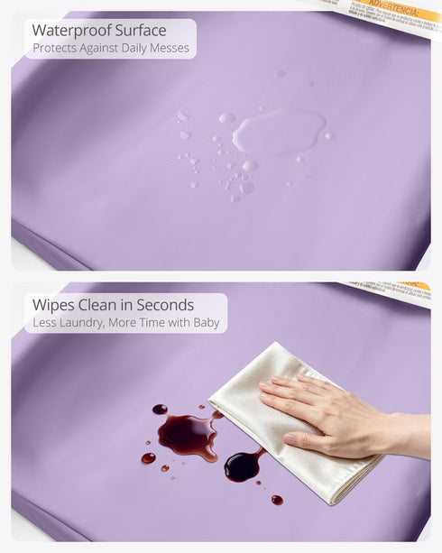 31.5" 16" Baby Changing Pad - Vegan Leather Changing Pad, Wipeable Changing Pads, x Diaper Waterproof PU Changing Mat