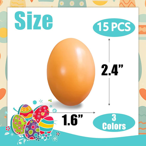 15 Eggs,3 Eggs,Dummy Pcs Wooden Fake Colors Wood Eggs,Fake Chicken Eggs Help Laying Hen,Nest Eggs for Crafts,Nesting