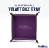 FanRoll by Metallic Dice Games Purple Fold Up Velvet Dice Tray w/PU Leather Backing: Role Playing Game Dice Accessories