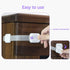 Socub 4 Pack Child Safety Cabinet Strap Locks, Multi-Use Latch with Strong Adhesive Pads for Cabinets and Drawers