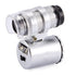 60X Microscope, Mini Pocket Microscope Portable Jewelry Magnifier with LED UV Light