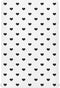 KICPOAY Black Heart Polka Dots White Fitted Crib Sheets Stretchy Portable Playard Sheets