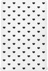 KICPOAY Black Heart Polka Dots White Fitted Crib Sheets Stretchy Portable Playard Sheets