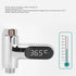 FTVOGUE Shower Thermometer, LED Digital Display Water Temperature Sensor with Hydroelectric Power Generation, for Baby