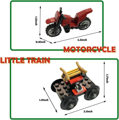 583 Set 6+ Building Blocks Toys Pieces Classic Train with Station Construction Brick Education Learning Toys for Kids