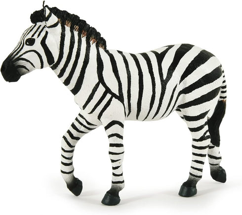 Papo Hand-Painted Male Zebra Figurine - Wild Animal Kingdom Collectible for Children, Suitable for Ages 3+