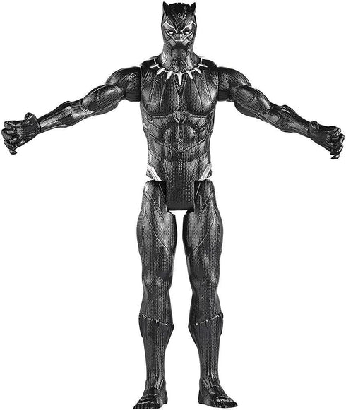 Marvel Titan Hero Series Black Panther Action Figure, 30 Cm Toy for Children Aged 4 Years and Up, Inspired Universe