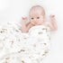 2 Pack 34 44, GRSSDER Baby Blankets Super Soft Stretchy Jersey Swaddle Blanket for Baby Boys, Double Layer Reversible