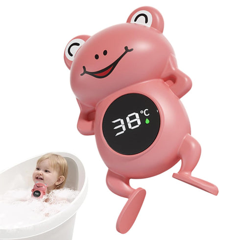 Generic 12.5x7cm 500mAh Bath Thermometer ABS Frog Shape | Digital Water Temperature Monitor with Battery | Type-C