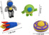 Space Erasers for Kids, 16Pcs 3D Outer Space Take Apart Puzzle Pencil Erasers