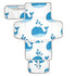 WELLDAY Cute Blue Whales Portable Diaper Changing Pad - Waterproof Foldable Baby Diaper