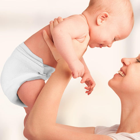 30 Pack Birdseye Cloth Diapers for Babies - 27 x 27 Inch Cotton Reusable Diapers with 30 Pcs Diaper Pins