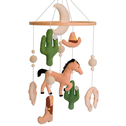 Western Baby Mobile, Cowboy Mobile for Crib, Crib Mobile for Boys, Western