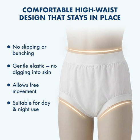 4Pcs AQX Cloth Diaper Covers for Adult, Reusable Waterproof Underwear for Incontinence, Leakproof High Waist Plastic