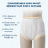 4Pcs AQX Cloth Diaper Covers for Adult, Reusable Waterproof Underwear for Incontinence, Leakproof High Waist Plastic