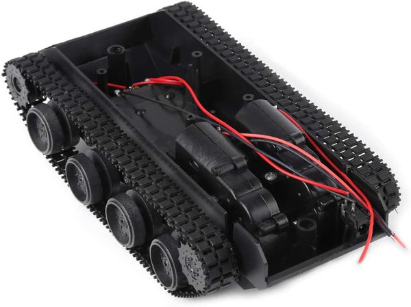 LiebeWH Shock Absorbed Robot Chassis, Plastic Smart Car DIY Kit, 3V to 7V for Video Recording Vehicle