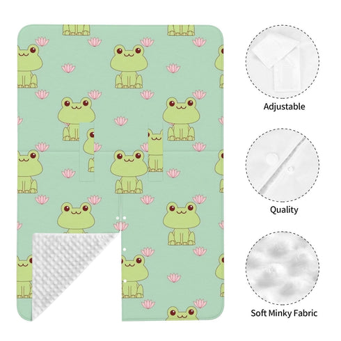 Hcpwzrf Cute Animal Frog Flower Baby Car Seat Cover & Nursing Cover - Breathable Stretch Multi-Use Cover